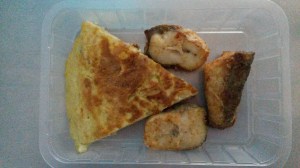 TORTILLA DE PATATAS Y PESCADA